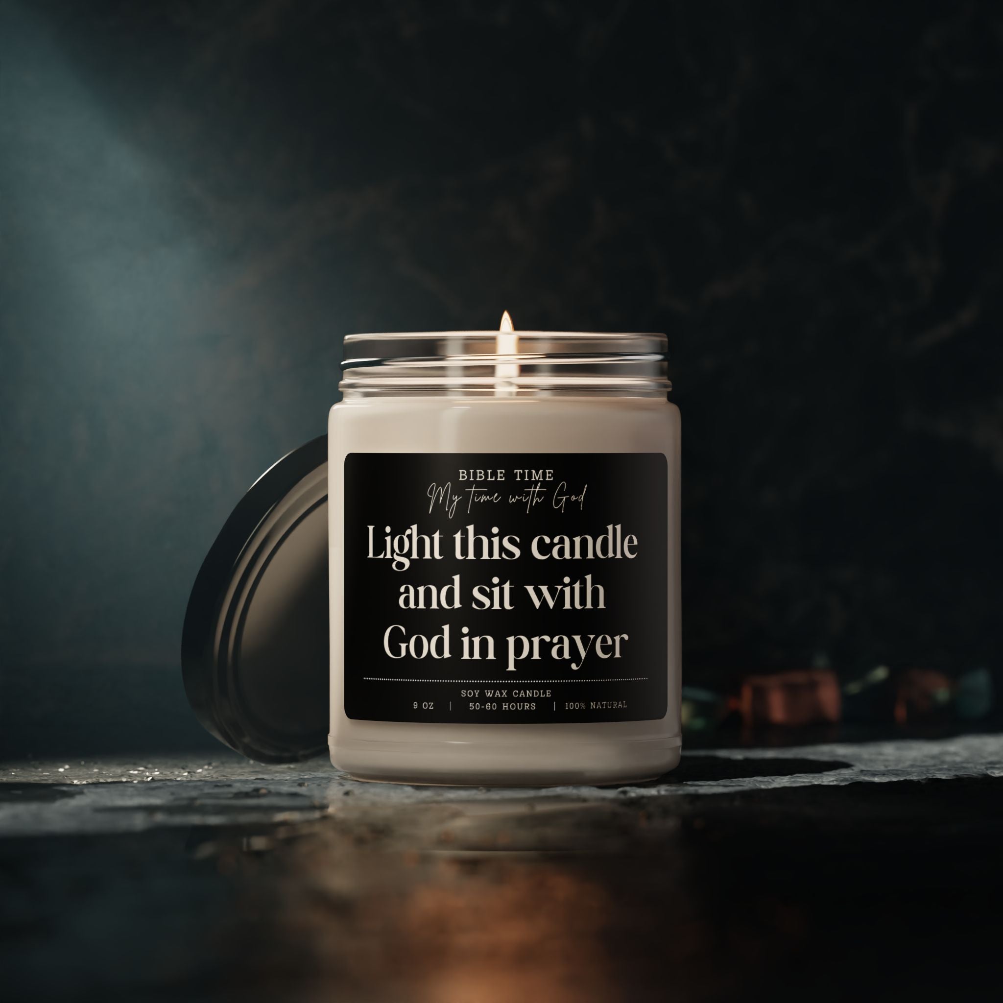 Light this Candle and Sit with God - Scented Soy Candle for Prayer