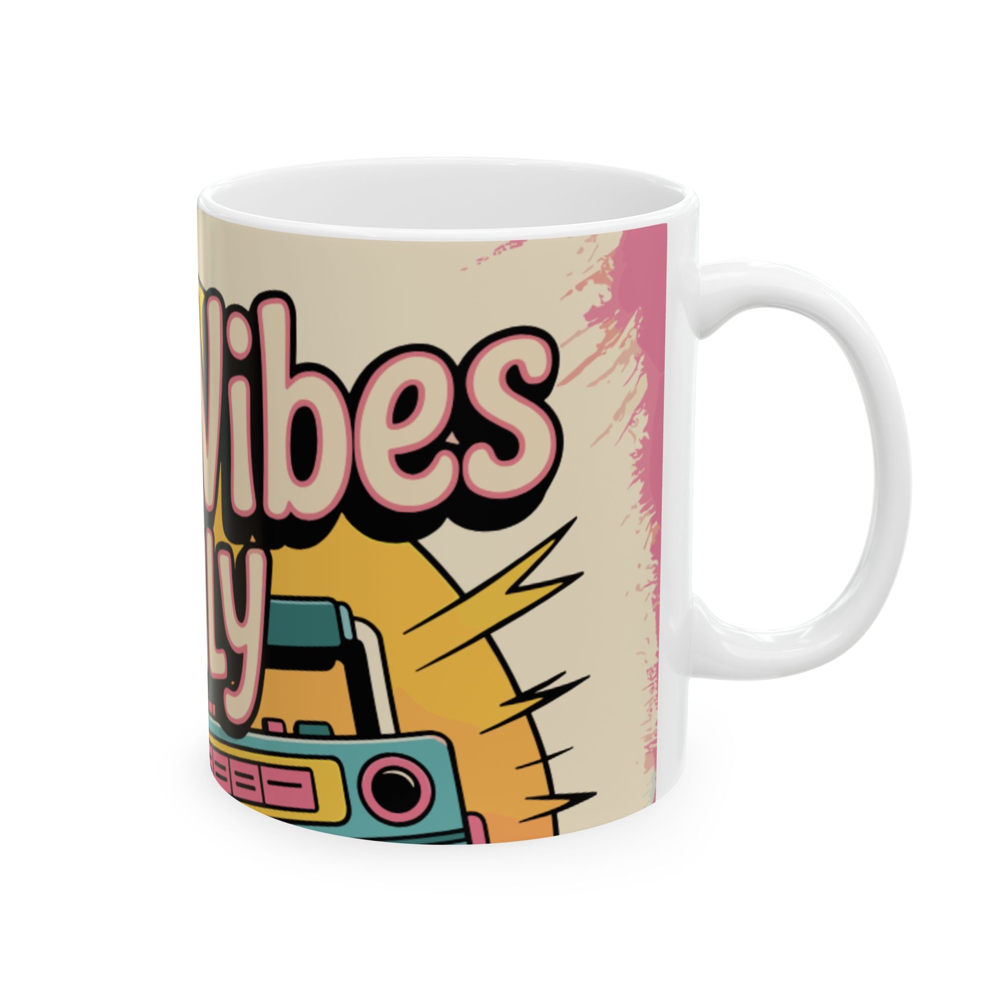 90s Inspired "Good Vibes Only" Coffee/Tea Mug