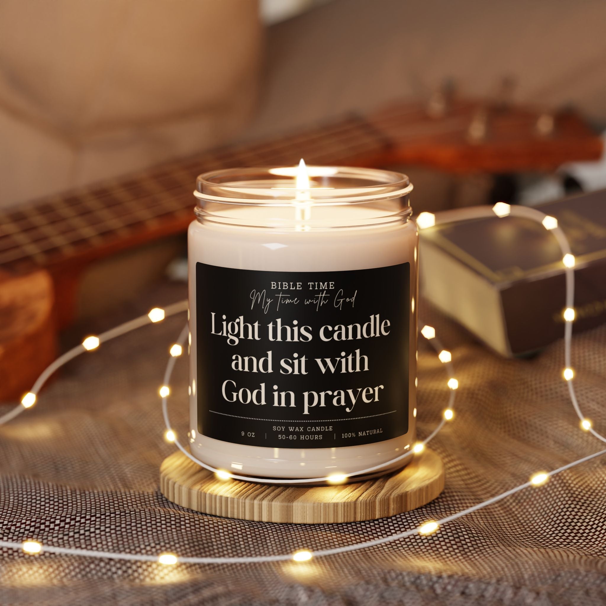 Light this Candle and Sit with God - Scented Soy Candle for Prayer