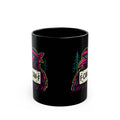Neon Rebel "F-Caw-F" Crow Mug - Amazing Gift for Family & Friends