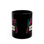 Neon Rebel "F-Caw-F" Crow Mug - Amazing Gift for Family & Friends