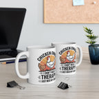 Funny " I Just Need My Flock" Chicken Owner Gift Mug