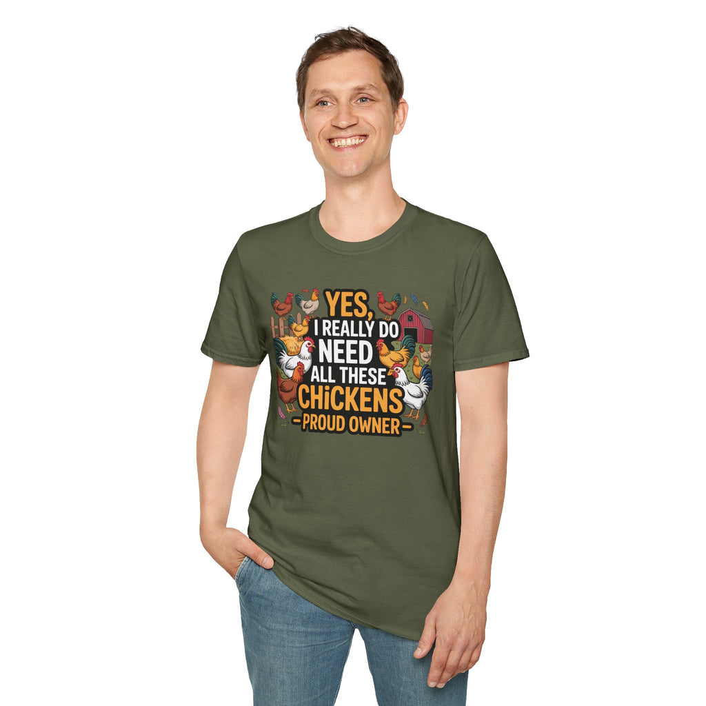 Funny "All These Chickens" Chicken Owner T-Shirt Gift Idea
