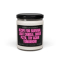 Funny Cooking Gift - Recipe for Survival: Light Candle, Order Pizza, Try Again Tomorrow