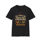Funny "All These Chickens" Chicken Owner T-Shirt Gift Idea