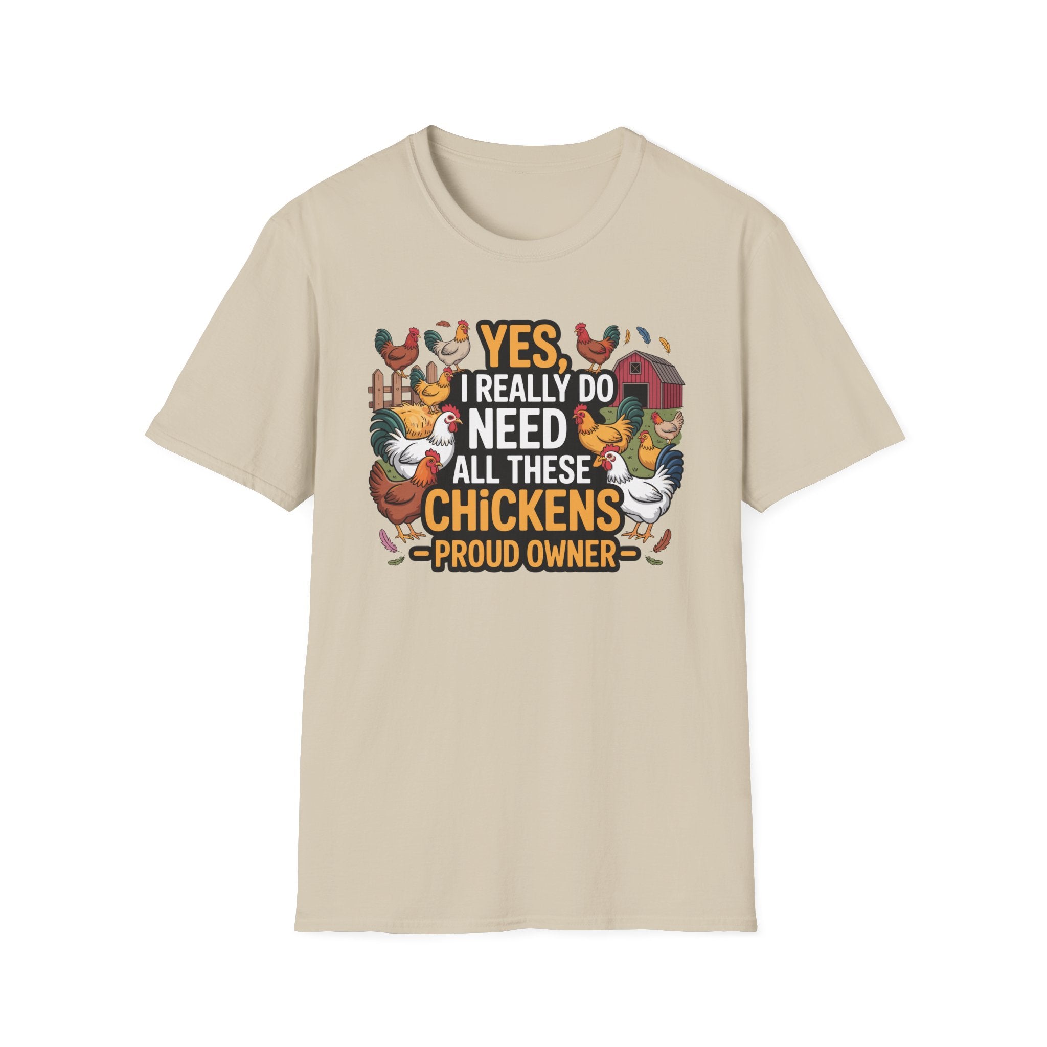 Funny "All These Chickens" Chicken Owner T-Shirt Gift Idea