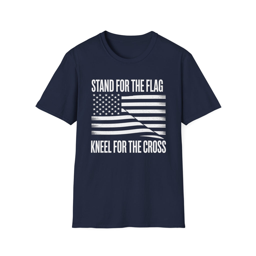 Stand for the Flag, Kneel for the Cross - Christian T-Shirt