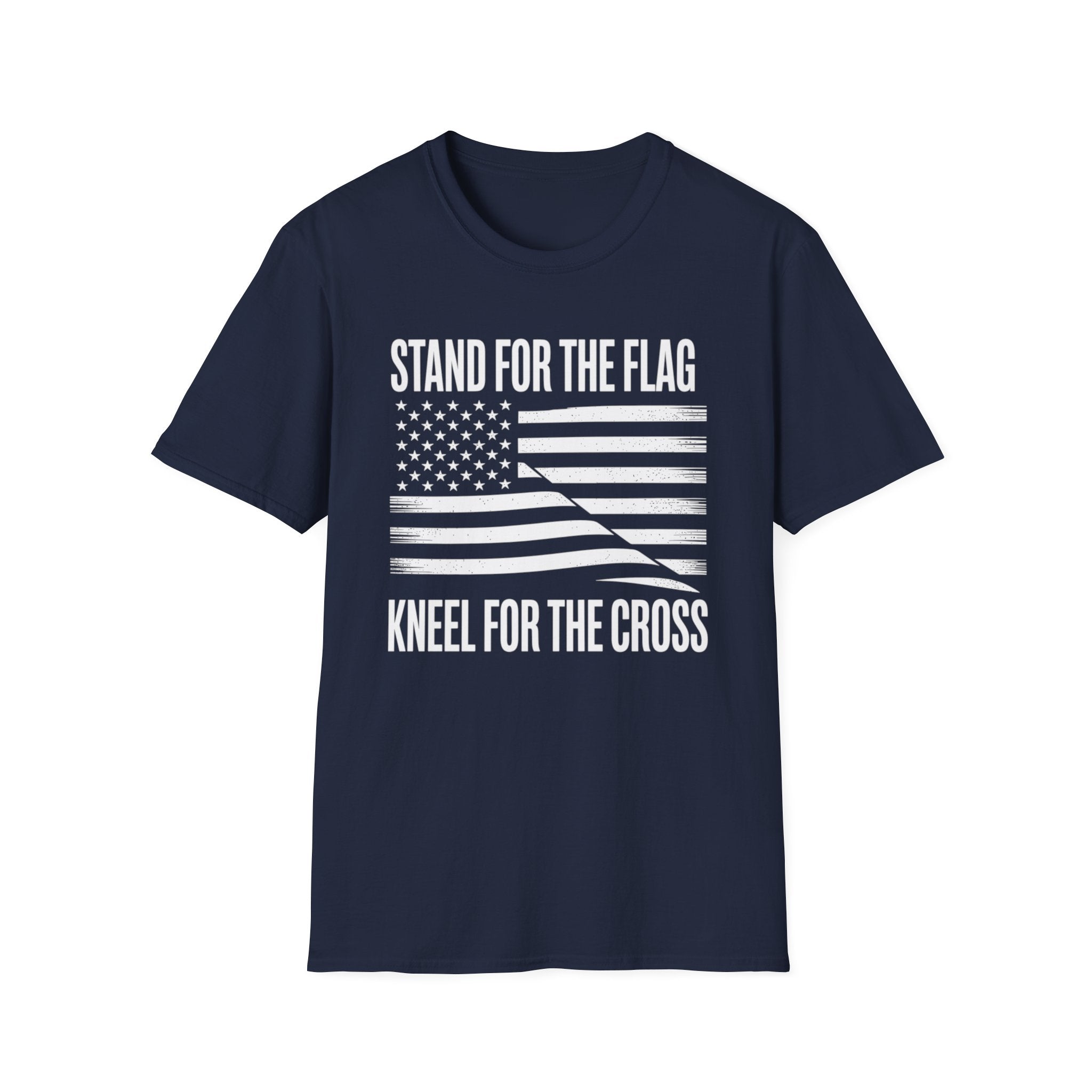 Stand for the Flag, Kneel for the Cross - Christian T-Shirt