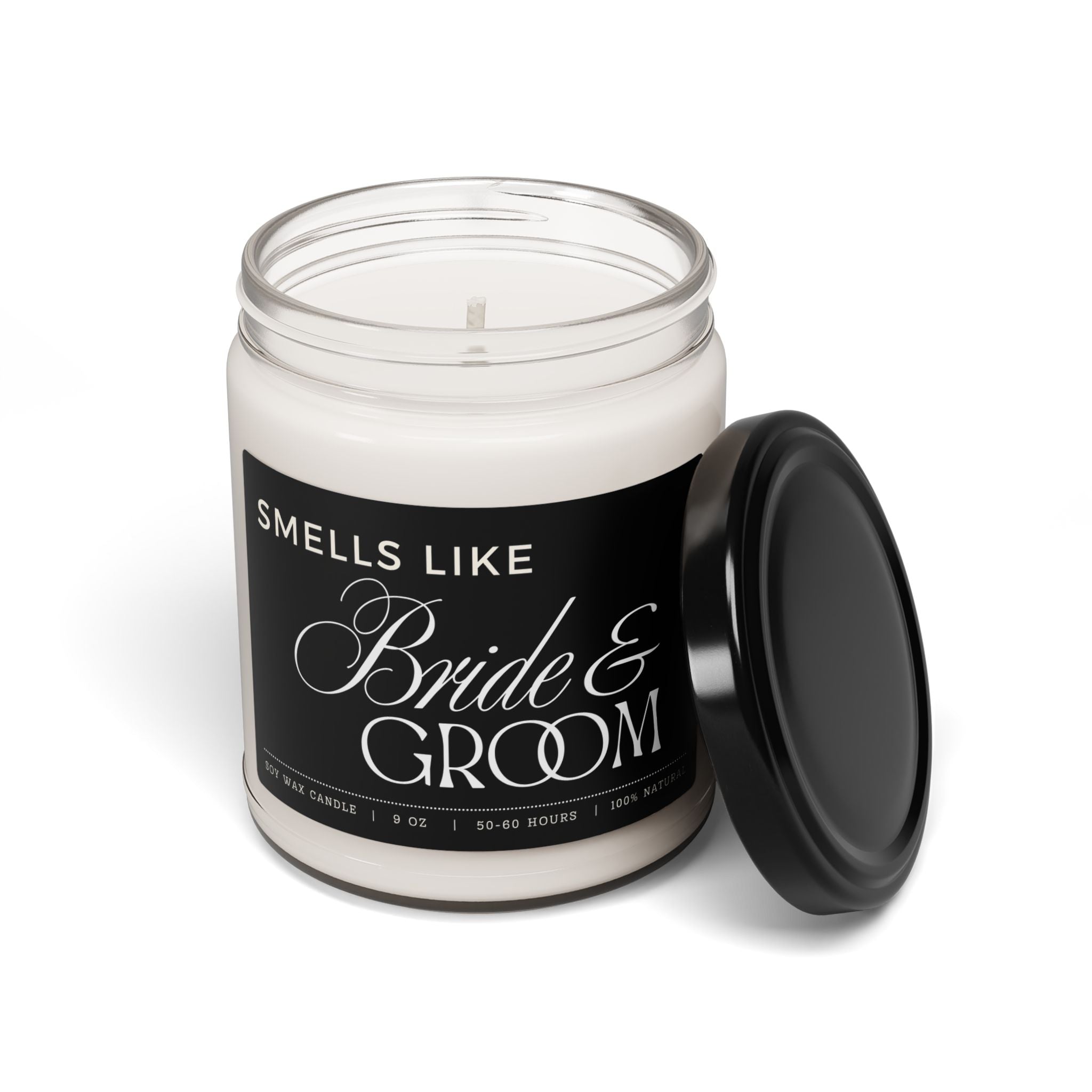 Wedding Gift Candle - Smells Like Bride & Groom - Scented Soy Candle