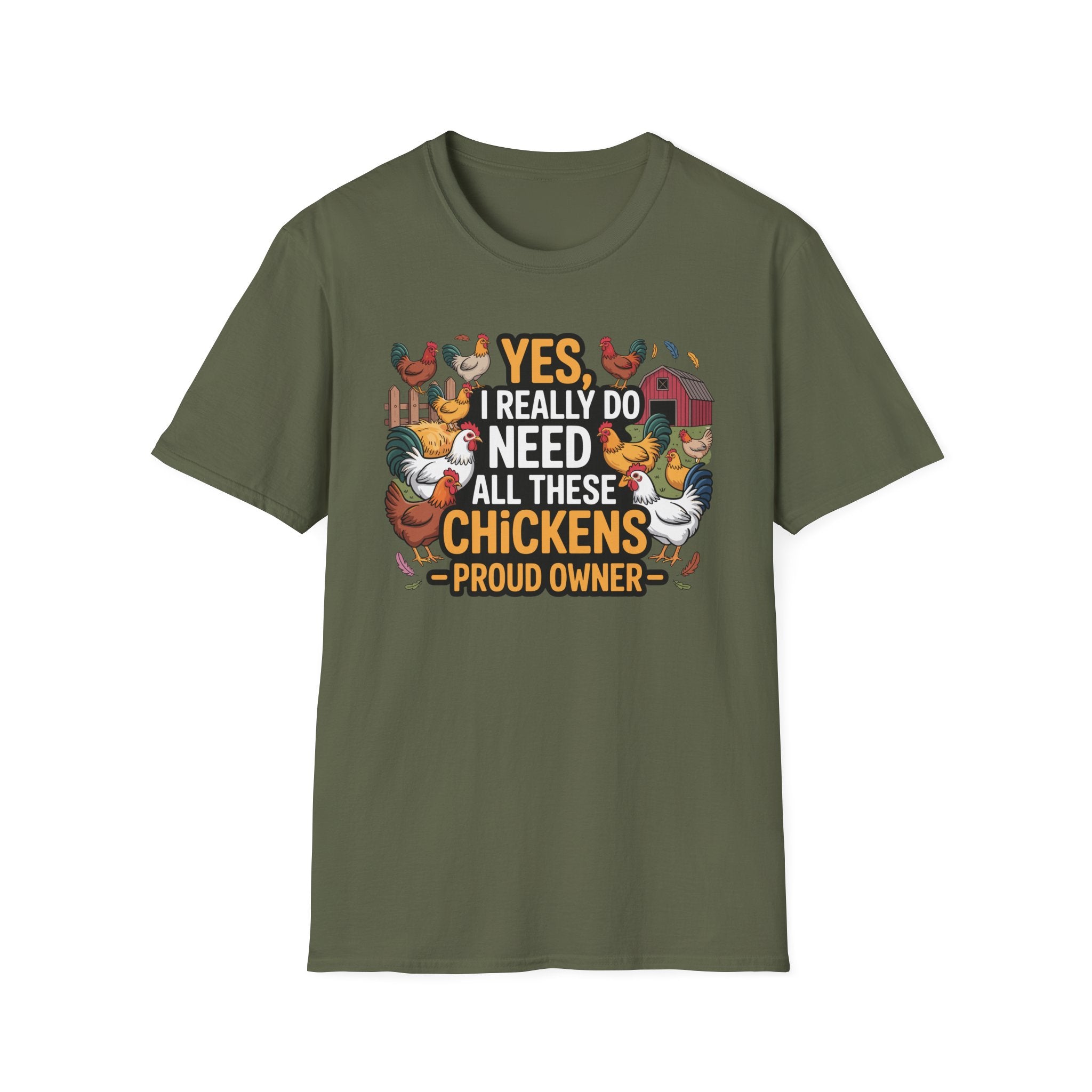 Funny "All These Chickens" Chicken Owner T-Shirt Gift Idea
