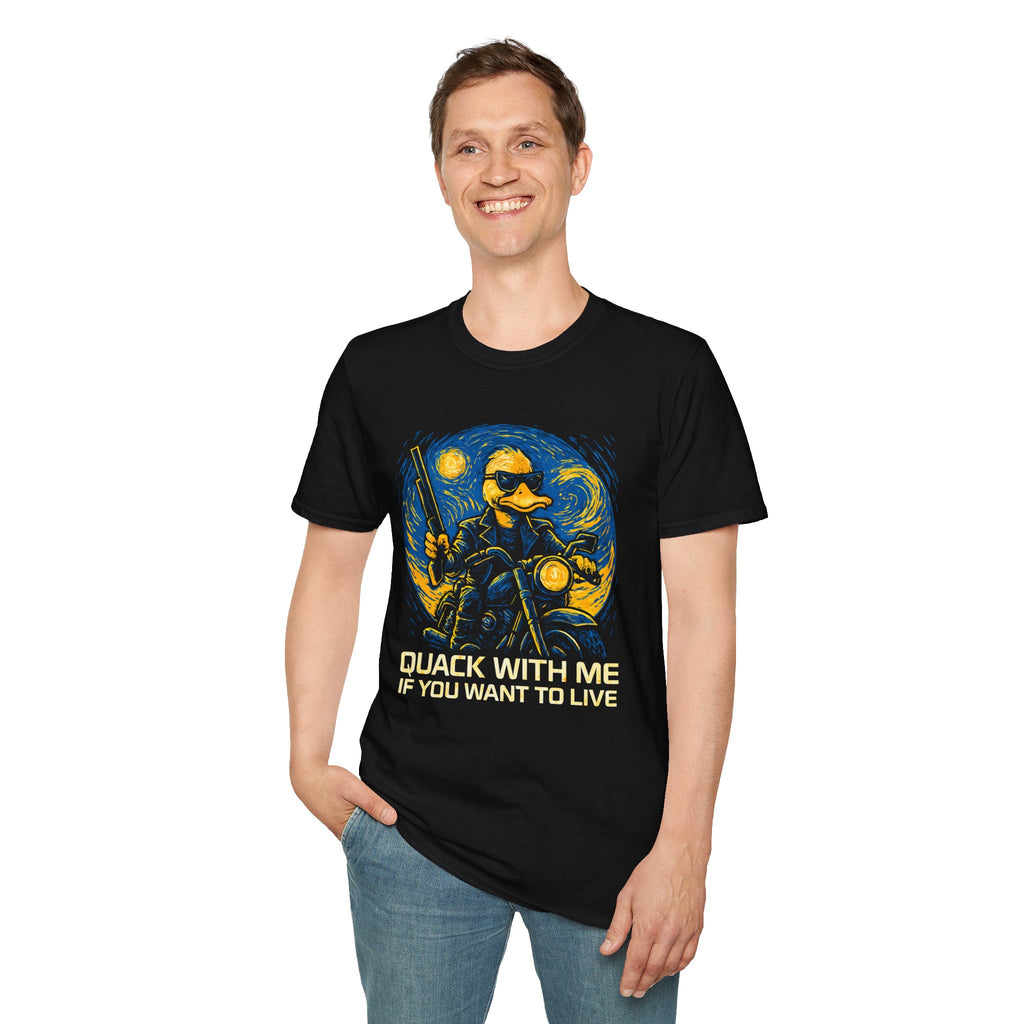 Quackinator van Gogh - Hilarious Duck T-Shirt - Funny Gift for Family & Friends