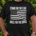 Stand for the Flag, Kneel for the Cross - Christian T-Shirt