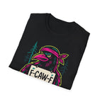 Neon Rebel "F-Caw-F" Crow T-Shirt - Amazing Gift for Family & Friends