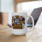 Funny "All These Chickens" Chicken Farmer Gift Mug