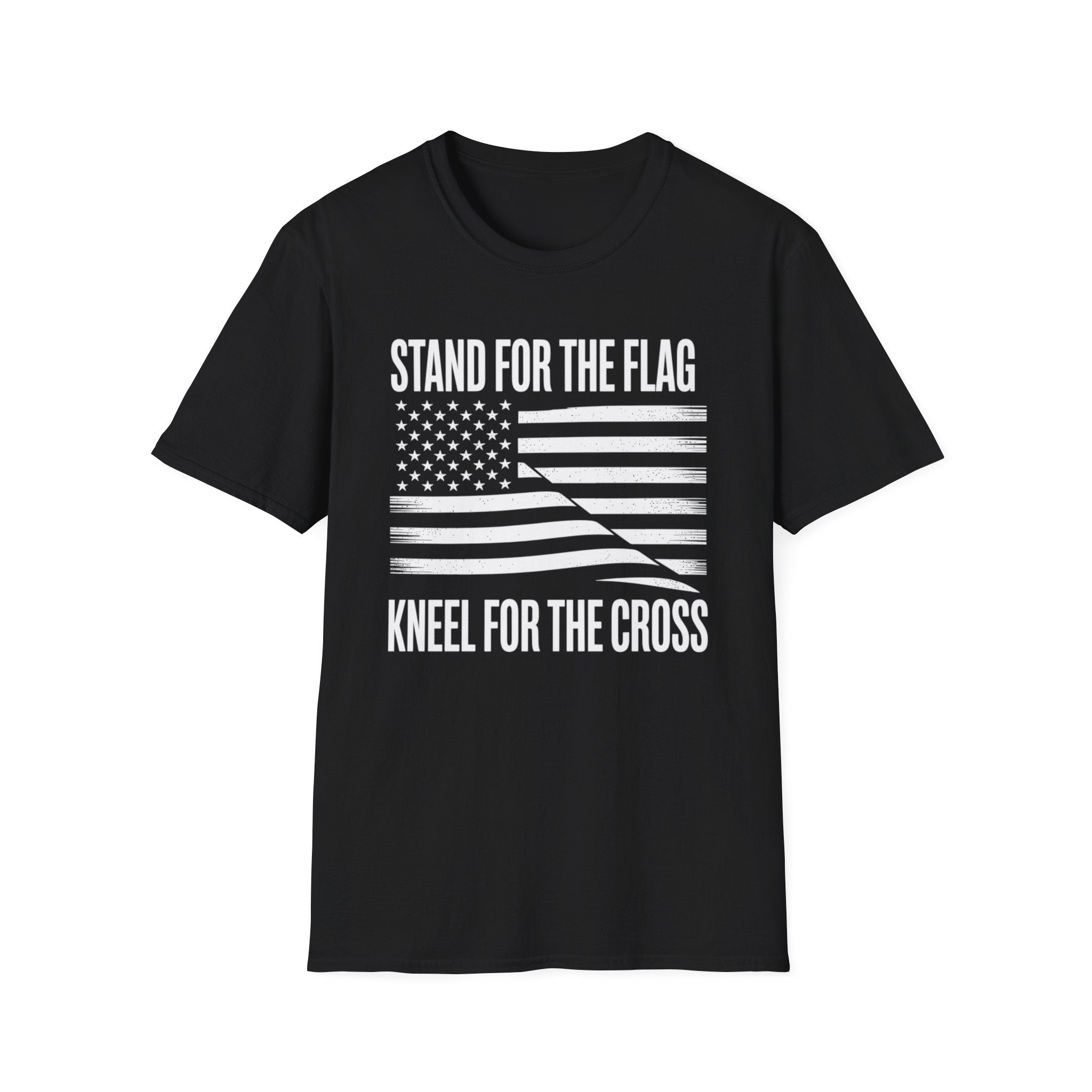 Stand for the Flag, Kneel for the Cross - Christian T-Shirt