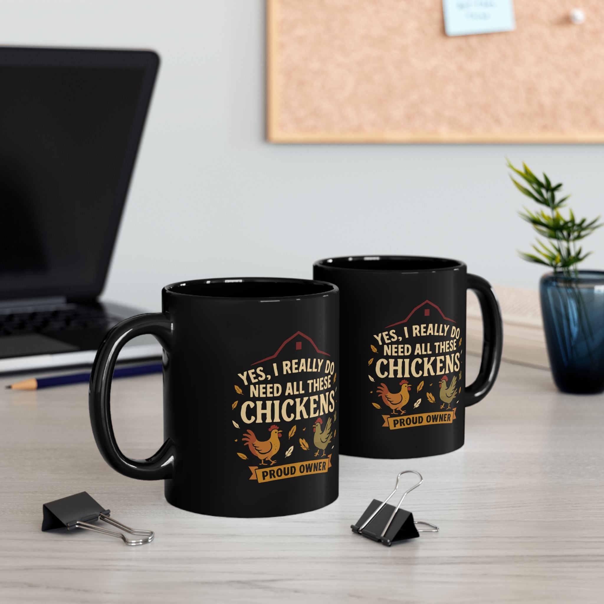 Funny "All These Chickens" Chicken Owner Gift Mug