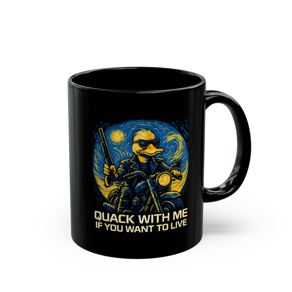 Quackinator van Gogh - Hilarious Duck Mug - Funny Gift for Family & Friends
