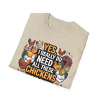 Funny "All These Chickens" Chicken Owner T-Shirt Gift Idea