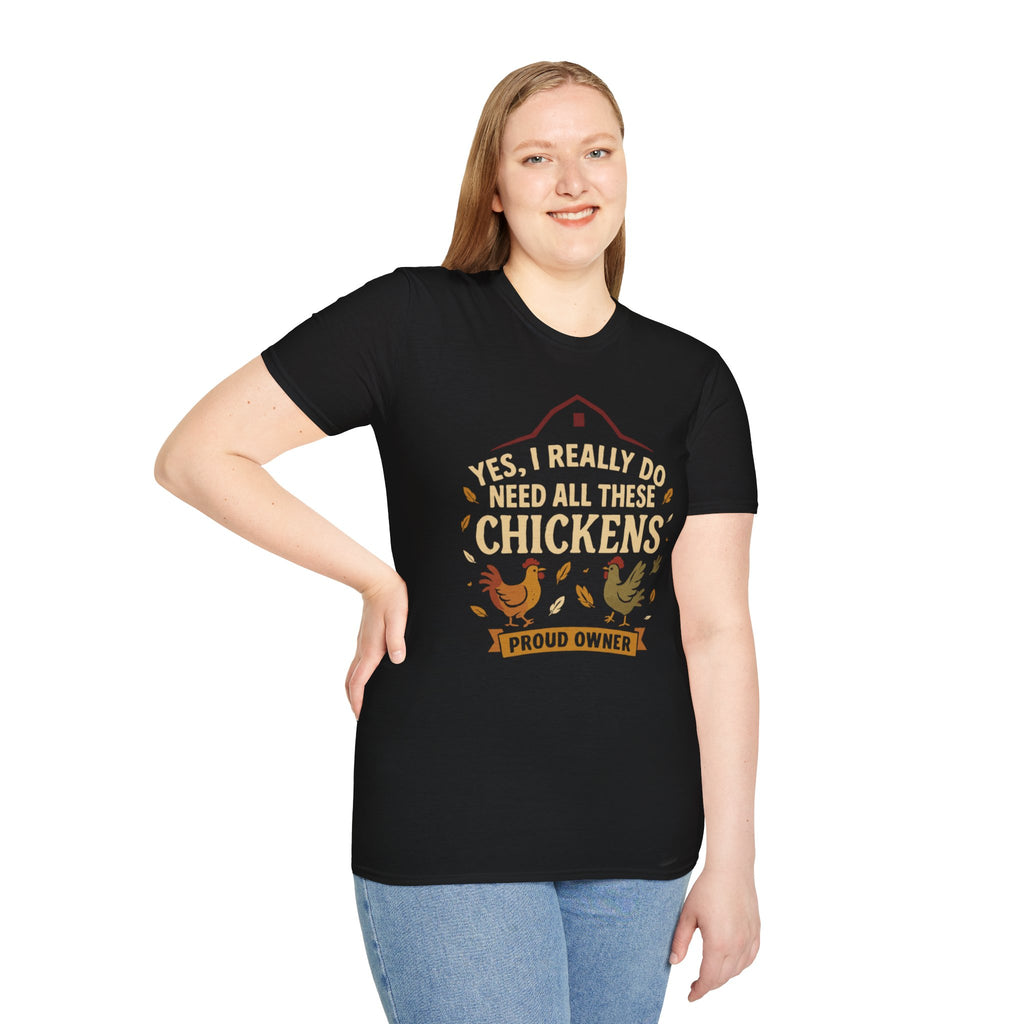 Funny "All These Chickens" Chicken Owner T-Shirt Gift Idea
