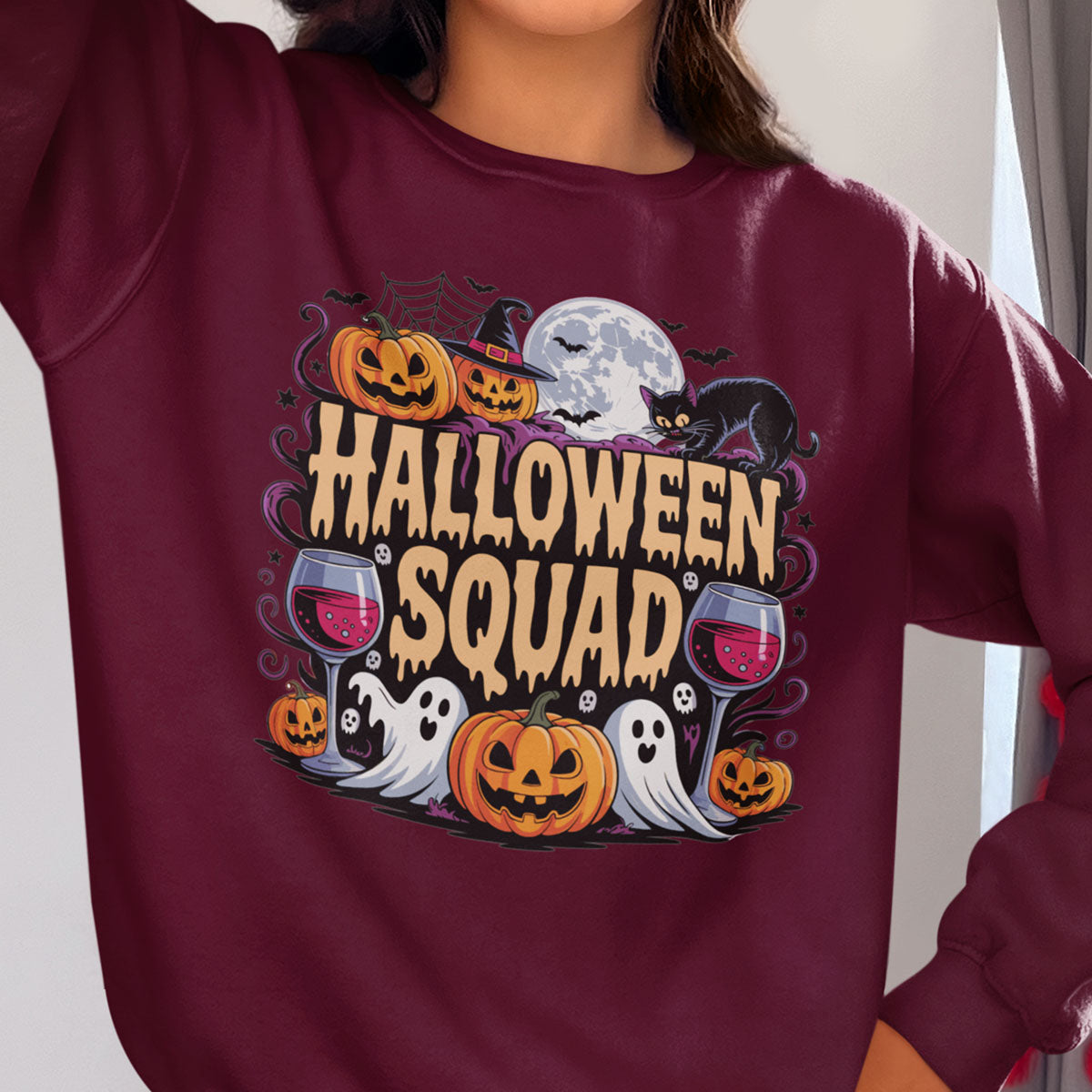 Wine Squad - Halloween Sweatshirt