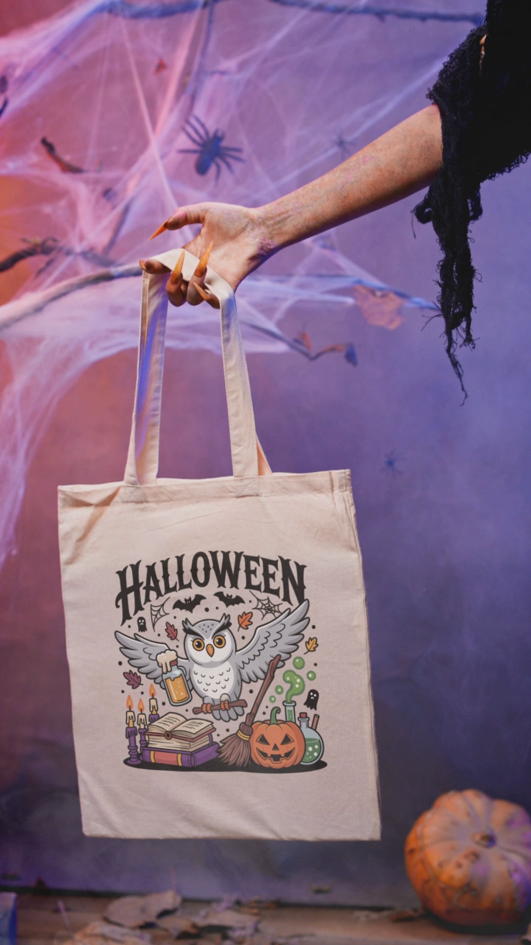 Owl Trick or Treat - Halloween Tote Bag